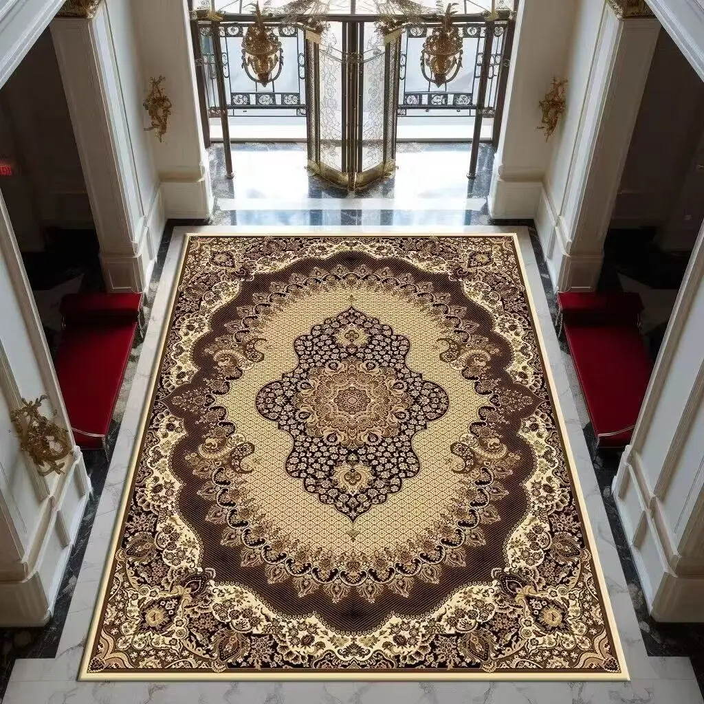 High-end Persia Style Carpet for Living Room Villa Hall Decoration Non-slip Floor Mat Home Bedroom Lounge Rugs Entrance Door Mat