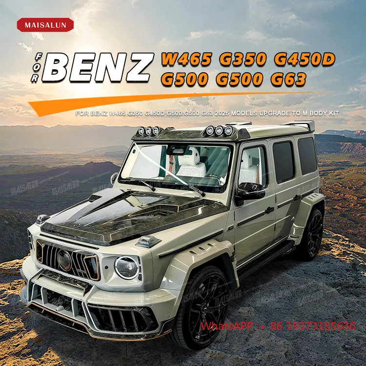 Forged Dry Carbon Fiber Body Kit for Mercedes-Benz G-Class W465 G500 G63 Upgrade to 2025 M Style Body Kit