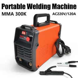 Saldatrice portatile 300K MMA 220V saldatrice ad arco ue saldatrice Inverter Mini ferro attrezzatura per saldatura elettrica riparazione auto