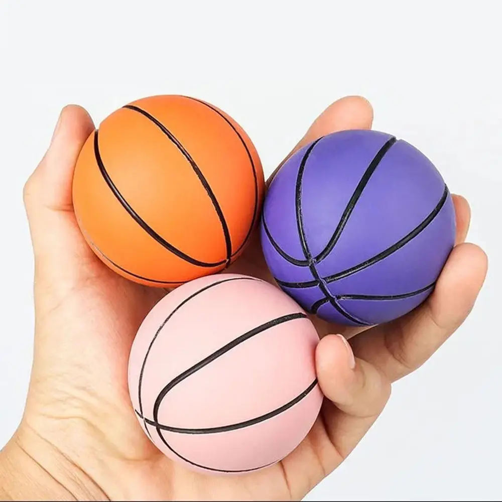 Ultra-hohe elastische kleine Basketball Kinder Spielzeug Outdoor Sport Spiele Mini Gummi Basketball Grip Festigkeit Bälle Hand Stress Ball