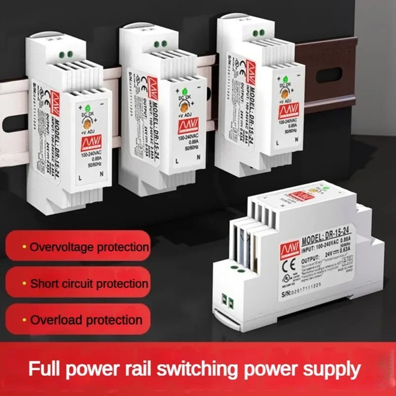 IN Rail Switching Power Supply Light Transformer AC 110V 220V To DC 5V 12V 24V  Power Supply Source Adapter For Led Strip CCTV