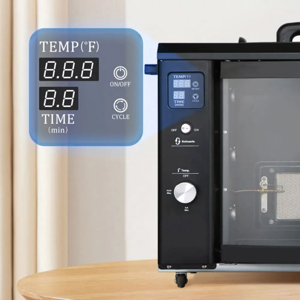 Barbecue portatile da campeggio Barbecue all'aperto Grill forno a Gas domestico forno a Gas rotante automatico forno a Gas multifunzione