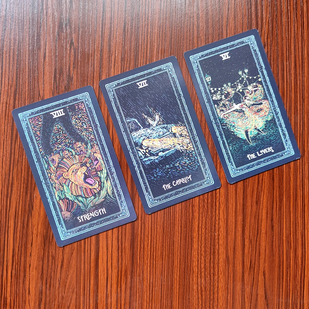 12x7cm A surreal impressionistic tarot deck that explores the soul and human connection