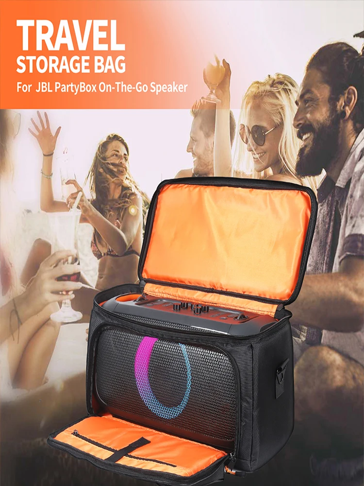 Oxford Cloth Bluetooth-compatible Speaker Case with Handle Speaker Bags Adjustable Strap Accessories for JBL PARTYBOX ON-THE-GO