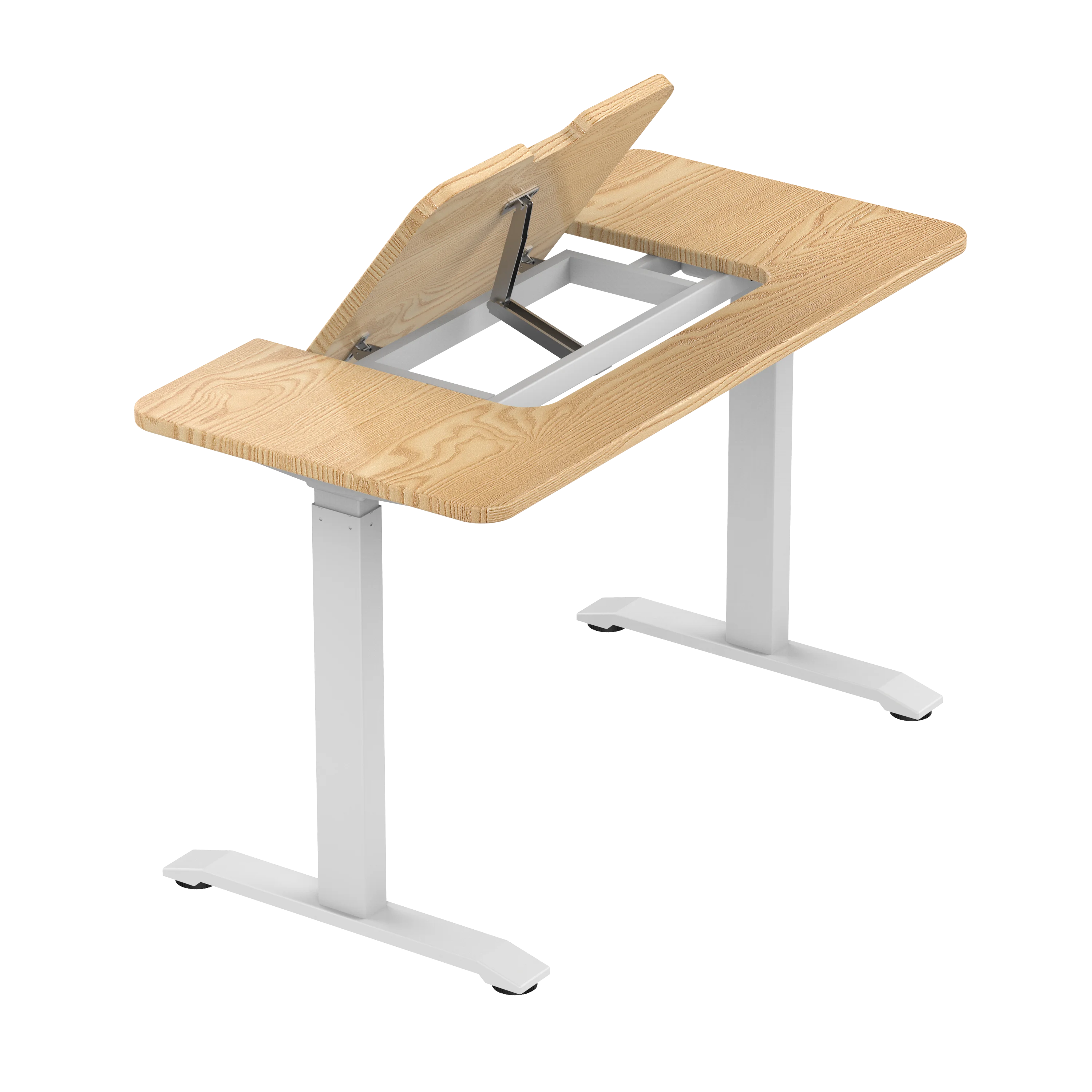 New Fashion Sit Stand Desk Reading Height Adjustable Electric Standing Office Desk with Drop Leaf