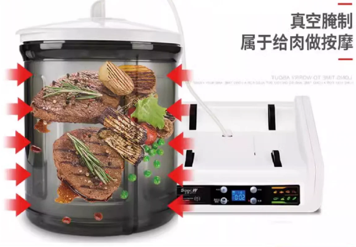 220V Electric Vacuum Food Pickling Machine Meat Salting Machine Marinator 7L High quality w