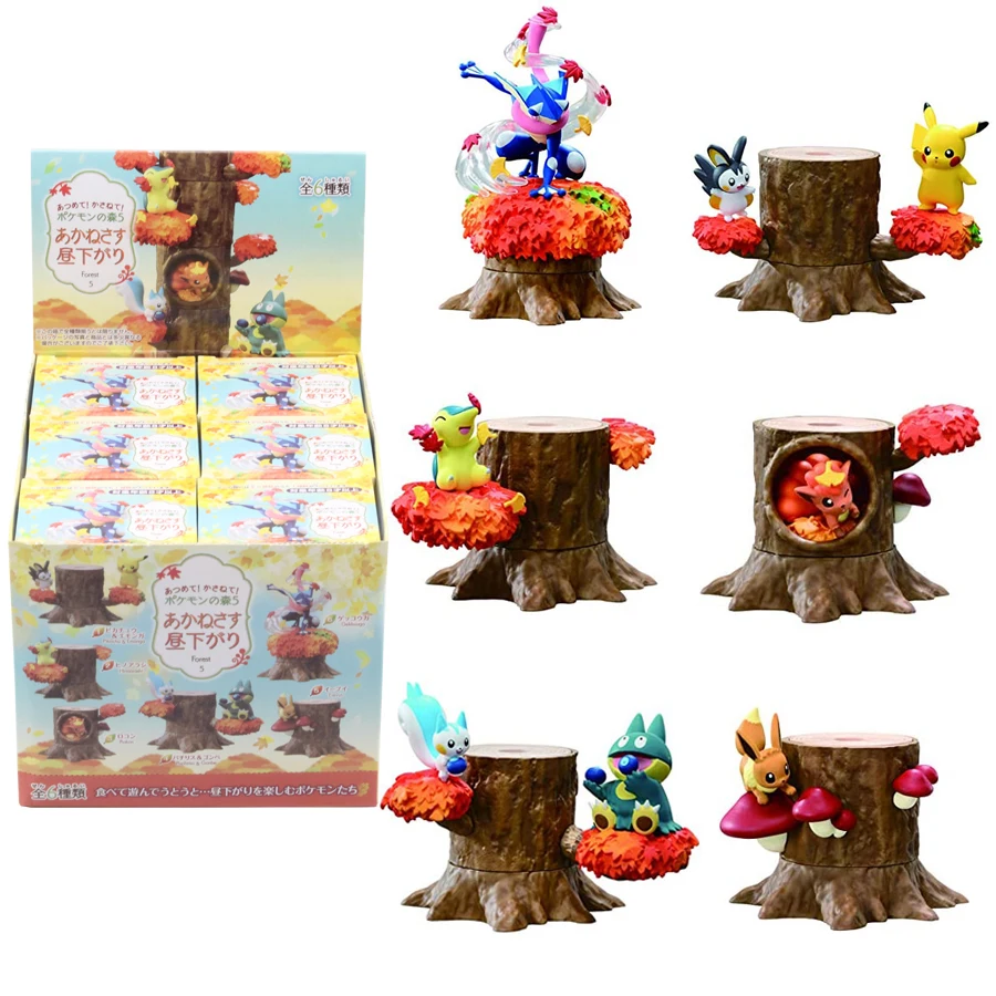 Pokemon Forest Figure Vol.3 Gengar Mew Ditto Cubone Litwick Pumpkaboo Paras Abra Piplup Shuppet Murkrow 8 pz/set