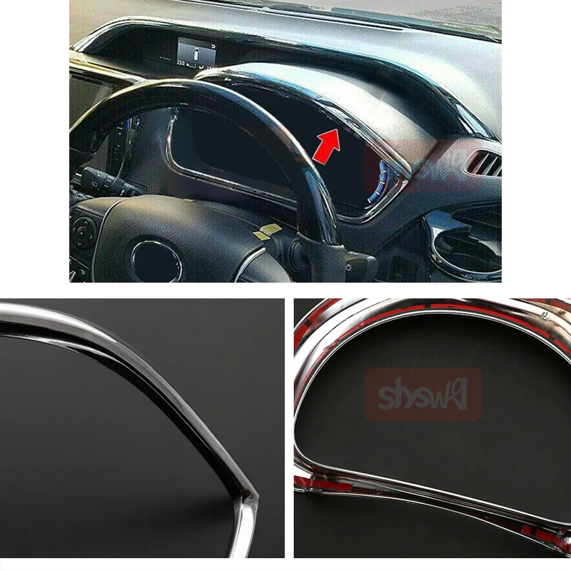 For NOAH / VOXY / ESQUIRE 80 2014 2015 2016 2017 ABS Meter Panel Trim Instrument Frame Cover Car Styling Sticker Accessories 1x