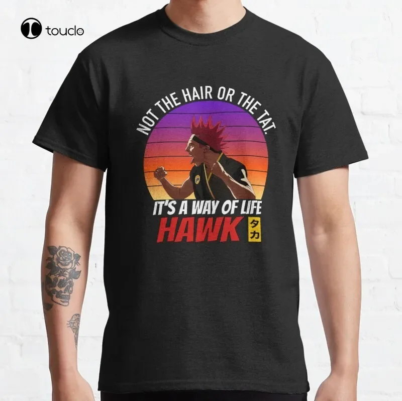Hawk Quote Shirteagle Fang Classic Daniel Larusso Fang Cobra Eagle Fang Karate Kai T-Shirt Cotton Tee Shirt