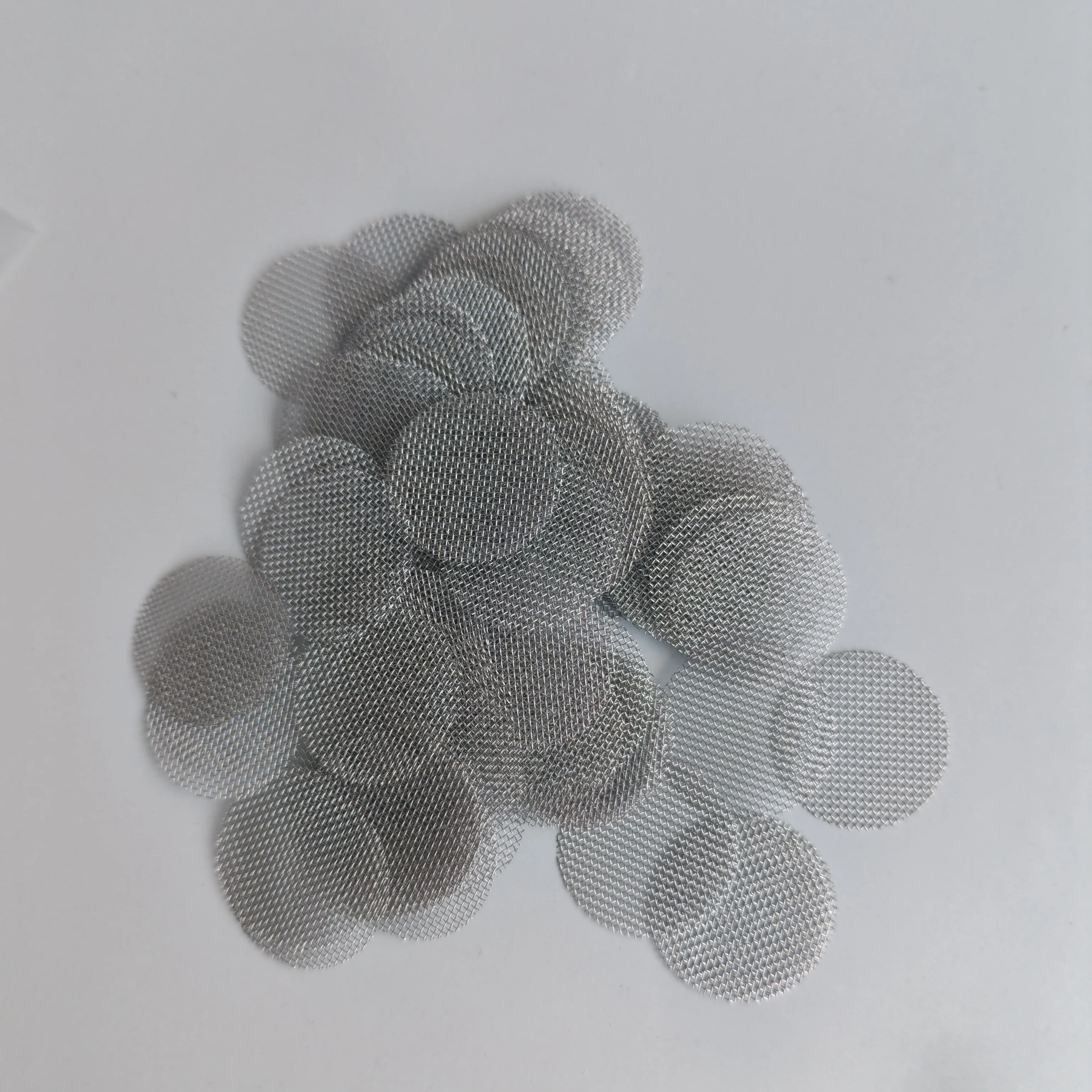 Φ20×0.15mm 304 Stainless Steel Mesh | Precision Woven for Coin Cell Battery Current Collectors, Corrosion Resistant 100pcs/bag