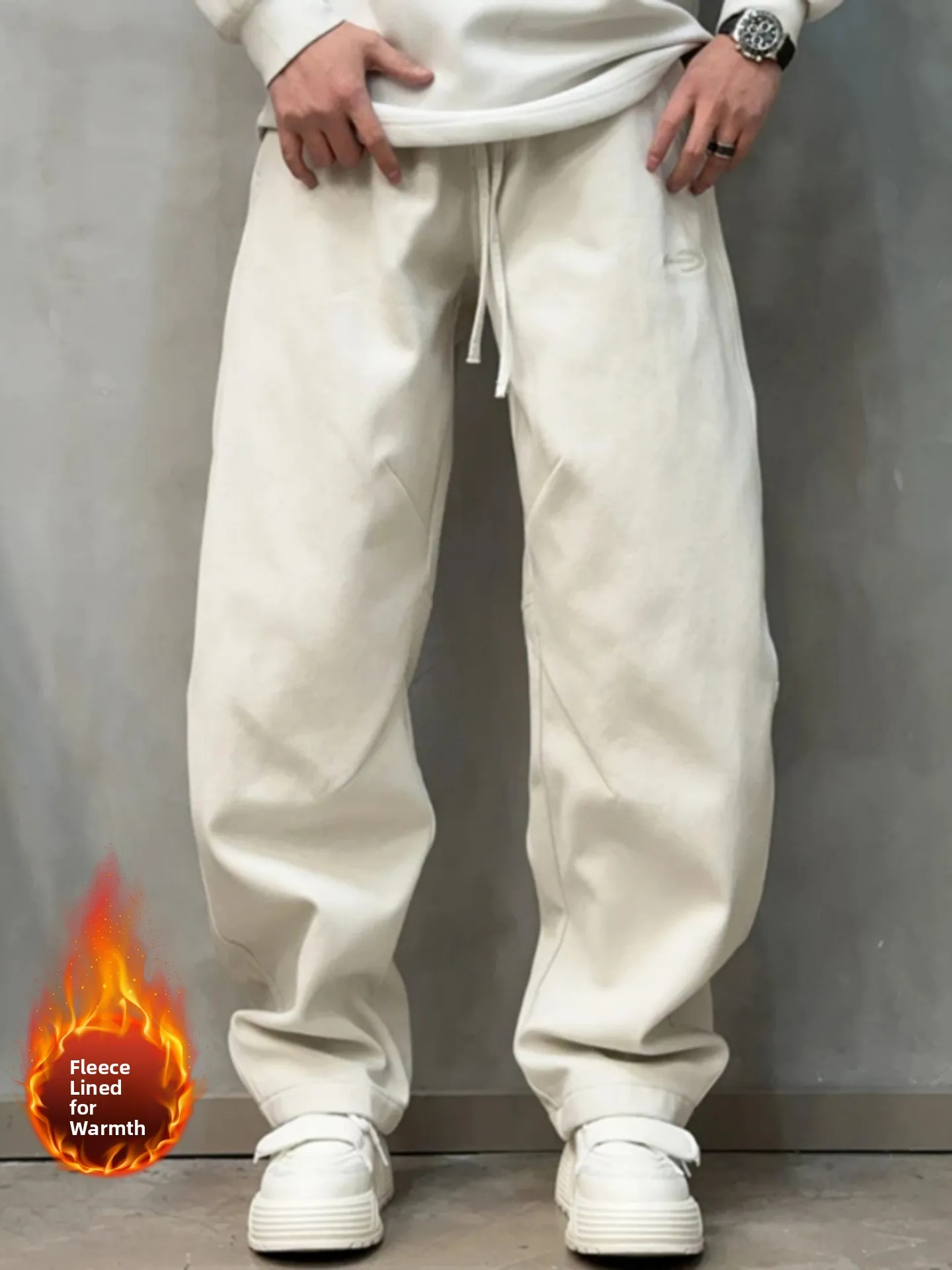 

Thiened Fce зимние повседневные брюки мужские American Sle тяжелые прямые трубки универсальная рабочая одежда высокого качества прямые брюки