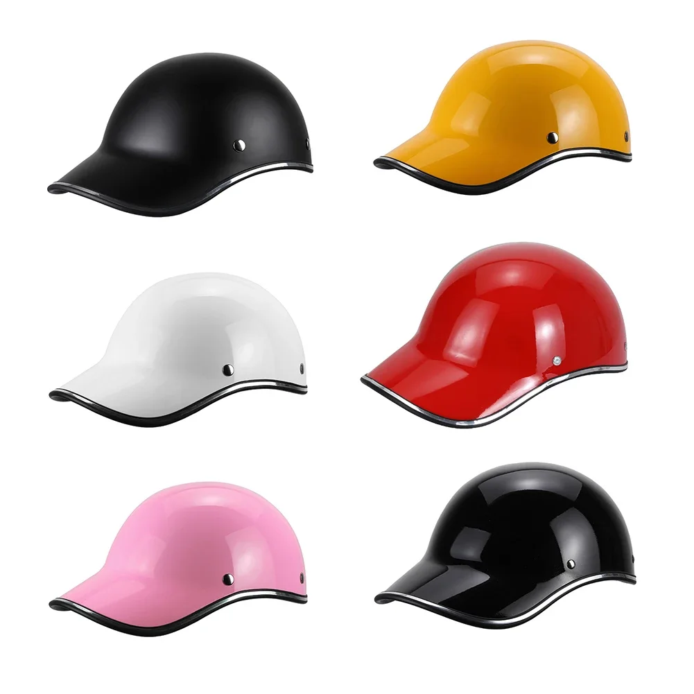 Fashion Adult Electric Bicycle Helmets Extended Brim Baseball Hat Style Cycling Helmet Impact Resistance Cycling Equipment