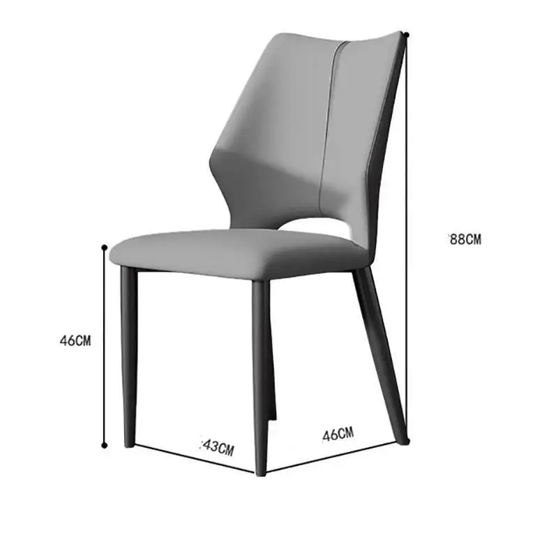 

2 Glamour Dining Set Chairs Of Simple Cozy Trendy European Dining Chair Exquisite Classic Comedores Dining Room Furniture