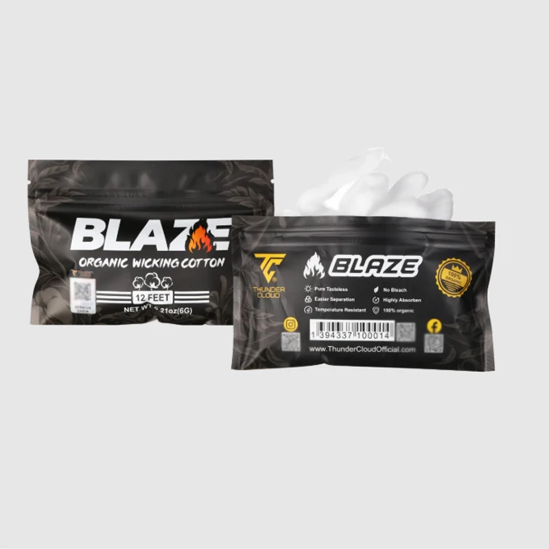 

1-10 упаковок Blaze из органического влагоотводящего хлопка для катушек ID3.0/3,5