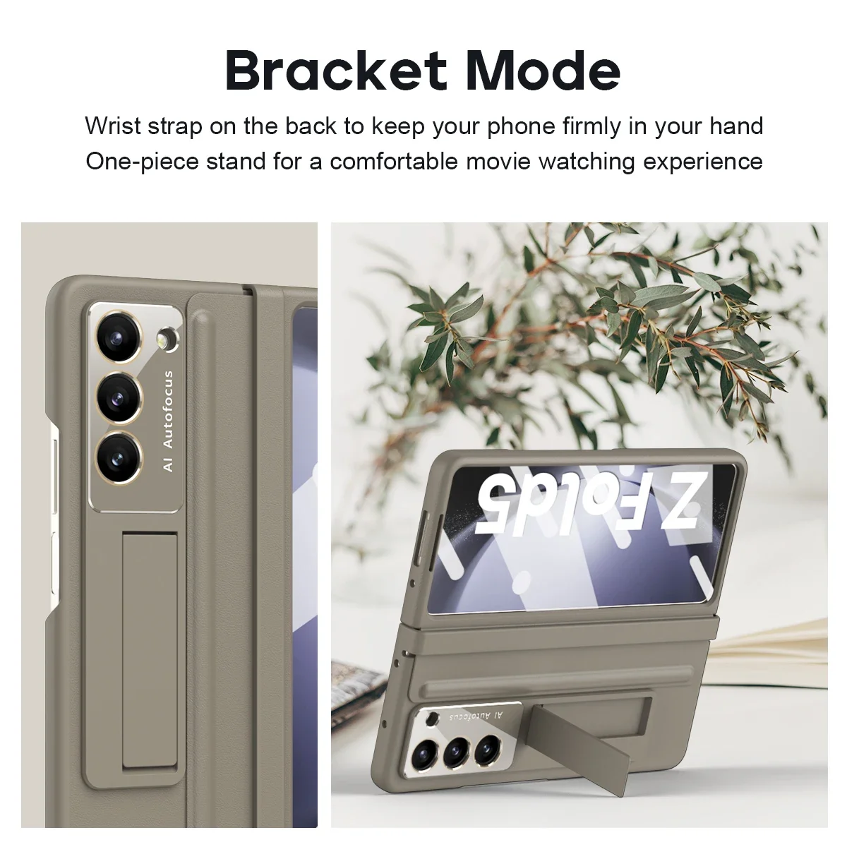 360 Full Screen Protector Cover for Samsung Galaxy Z Fold 5 4 3 7 Case Hinge Leather Plating Kickstand with Original Pen Holder