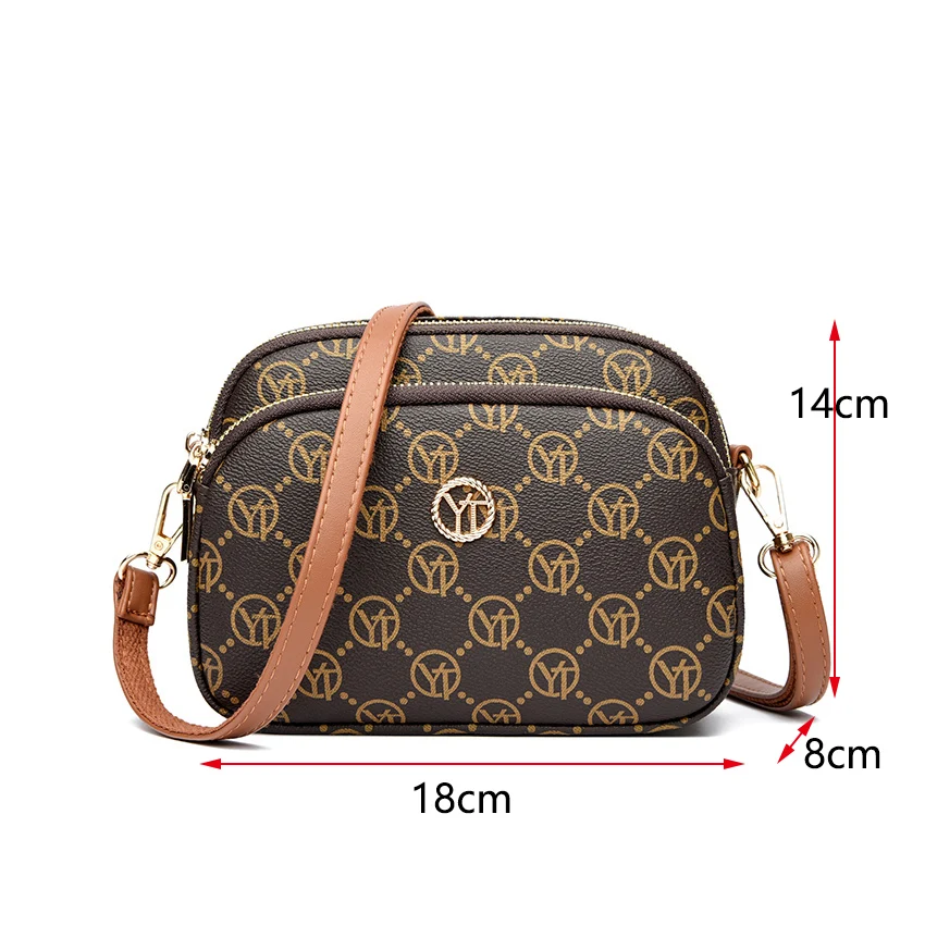 موضة جديدة فاخرة العلامة التجارية حقيبة كتف نسائية عالية الجودة سيدة حقيبة كروسبودي محفظة نسائية مستديرة مقاوم للماء حقائب اليد النسائية #5