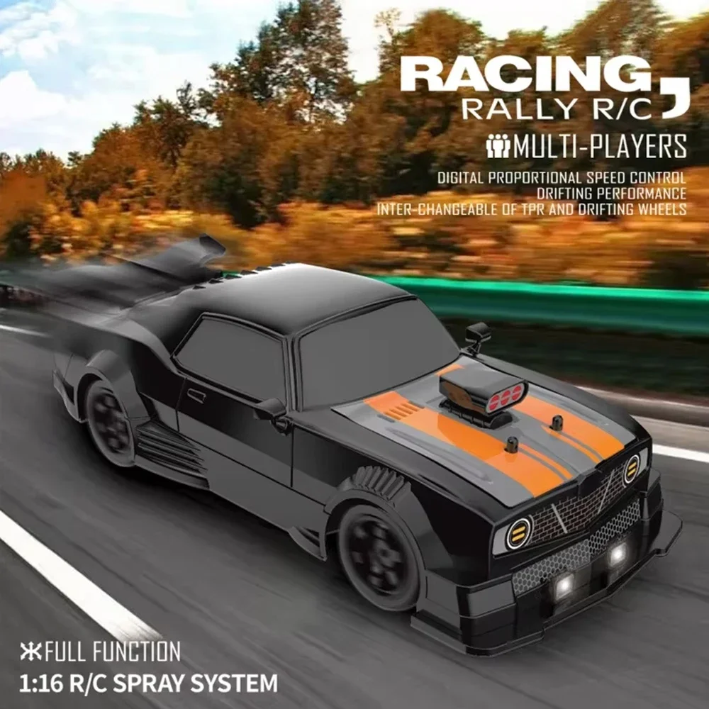 1/16 RC Car AE86 2.4G Remote Control Racing Vehicle 4x4 High-Speed RC Drift Cars 18km/h Waiting For Light Spray Toys for Boys