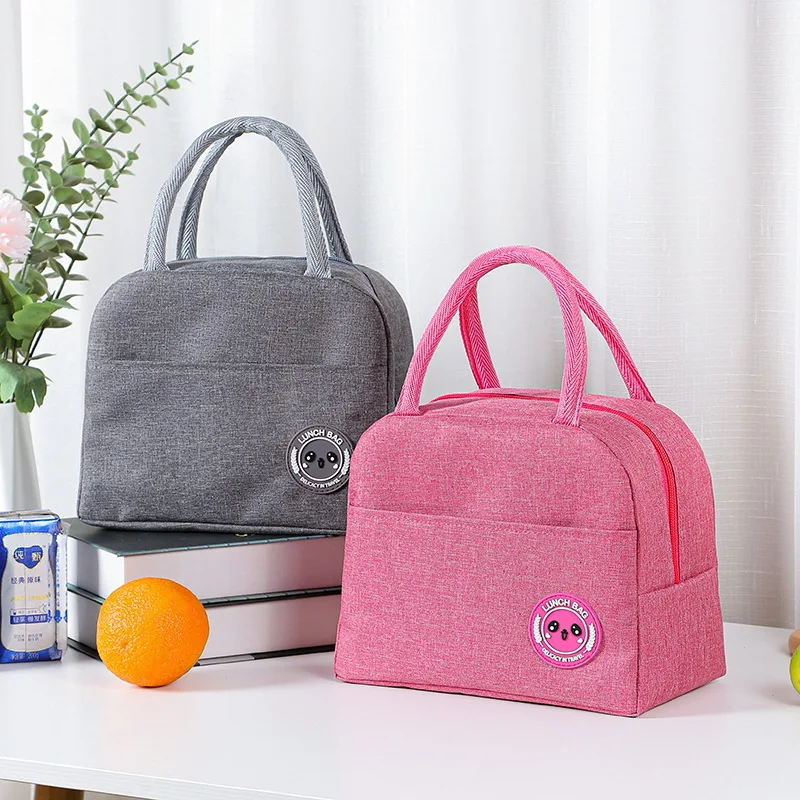 Thickened Aluminum Foil Lunch Box Bag Insulated Bento Handbag Waterproof Oil-resistant for Students And Office Workers Meal Bag