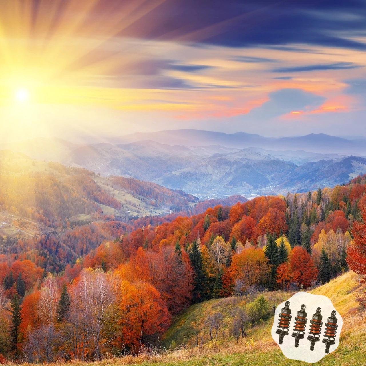 

GPM Alloy Front And Rear Oil Filled Ultra Shocks For TRAXXAS 1/10 4-TEC Drift Ford Mustang