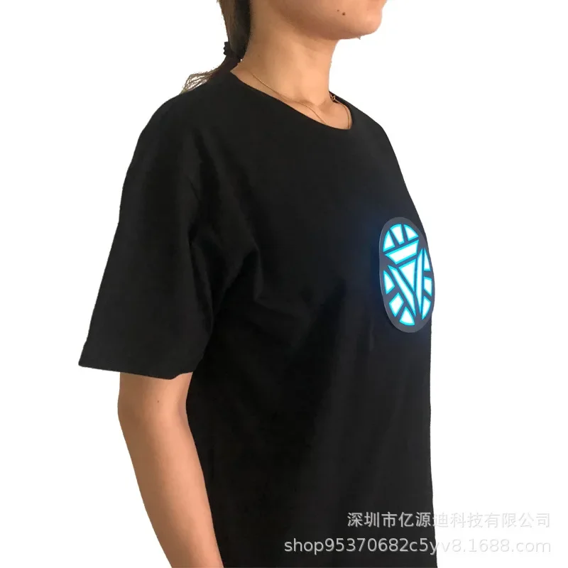 Light Up Voice Activated T-shirt Hip Hop Dance Clothes Nightclub DJ Stage Performance Wear Adult Kid Boy Men Women Cosplay Anime