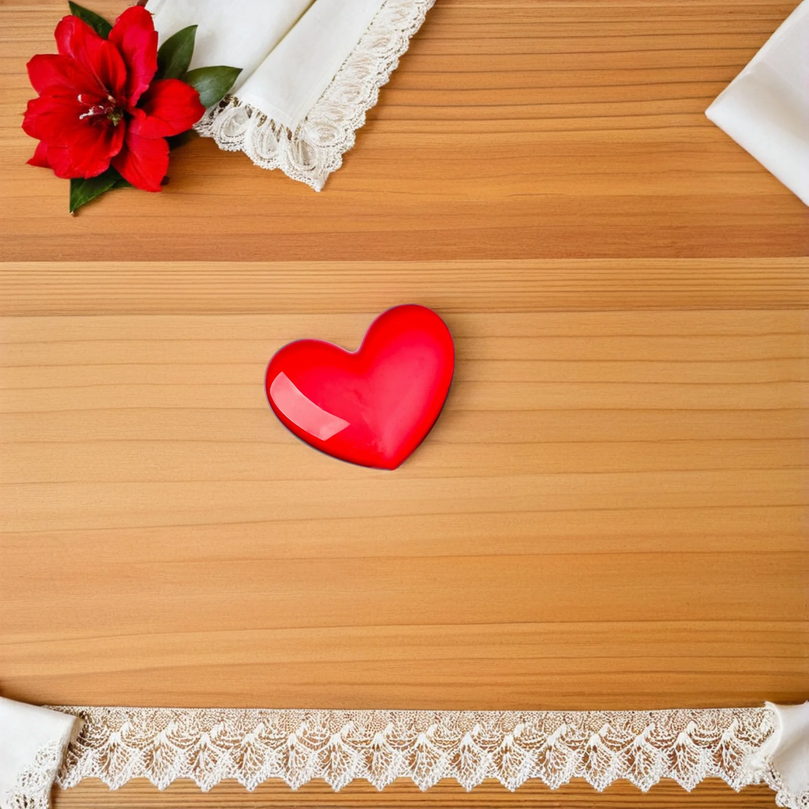 

Valentine's Day Red Heart Crystal Stone Romantic Paperweight Wedding Table Centerpiece Anniversary Party Decoration