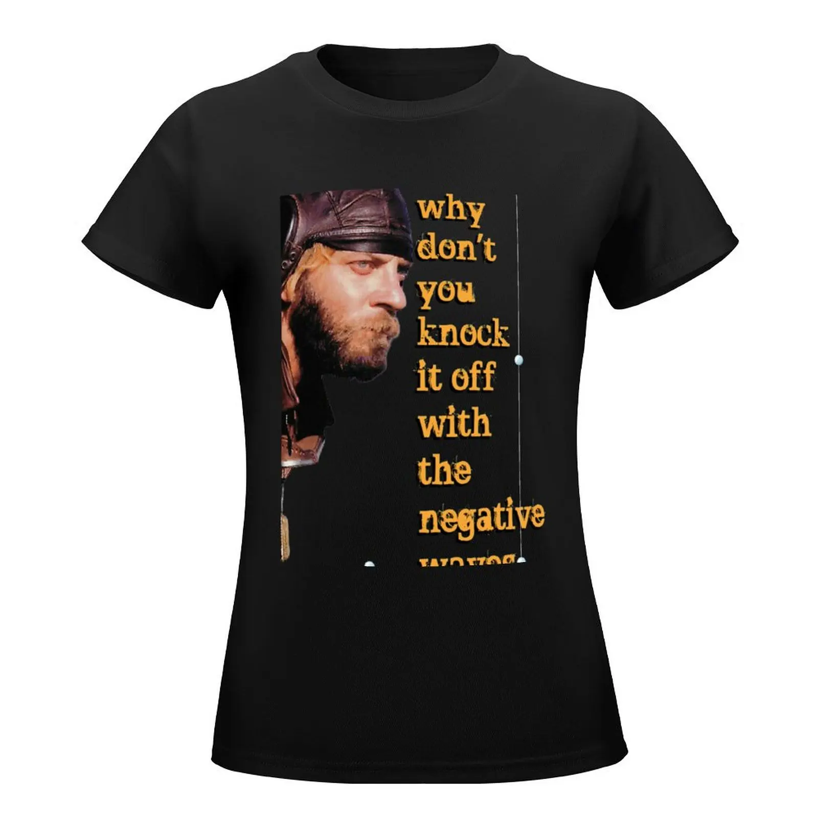 why don't you knock it off with the negative waves T-Shirt aesthetic clothes plus size tops workout shirts for Women