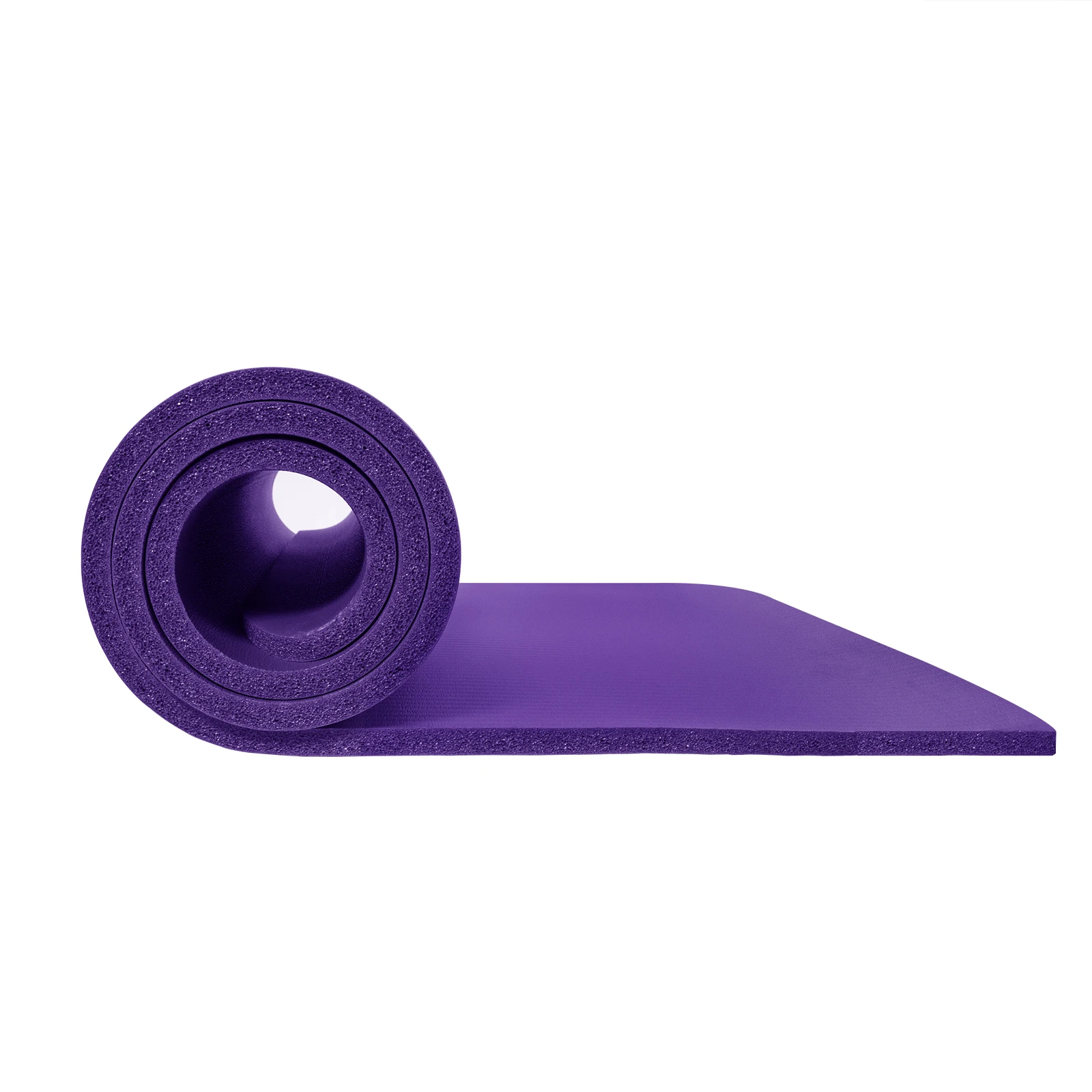 Purple High Density Yoga Mat 24 in. W x 72 in.x 0.4 in. Pilates Exercise Mat Non Slip (12 sq. ft.)