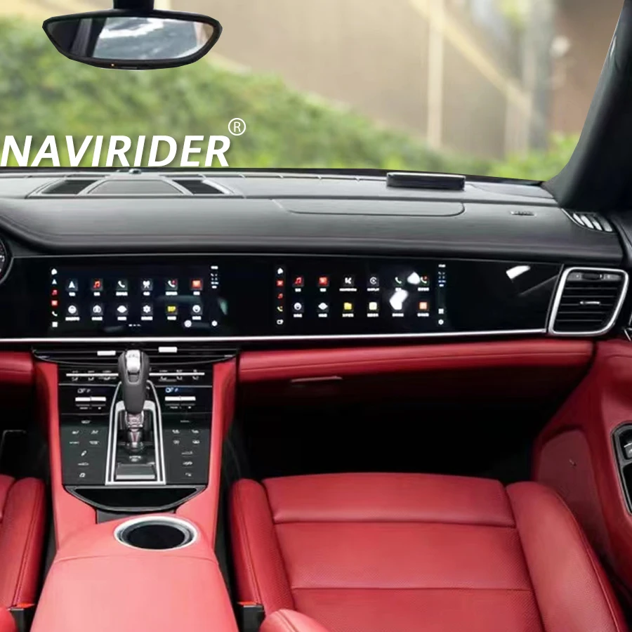 12.3inch Dual screen Car Radio Multimedia Video Player For Porsche Panamera 2010-2016 GPS Navi PCM3.1 Android Auto Unit Carplay