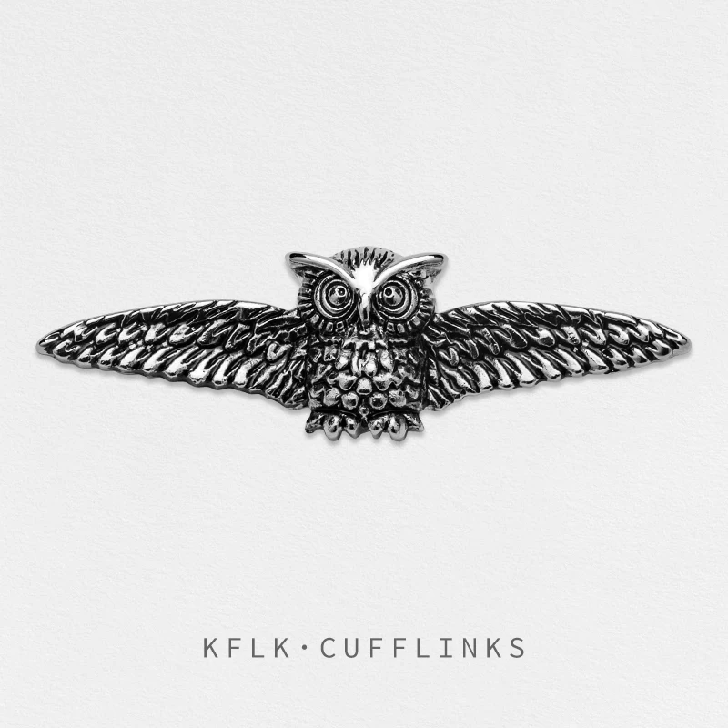 KFLK Fashion Owl Design Brooch Pins Exquisite  Brand Brooches For Women Mens Costumes Badge Brooch Jewelry Wholesale