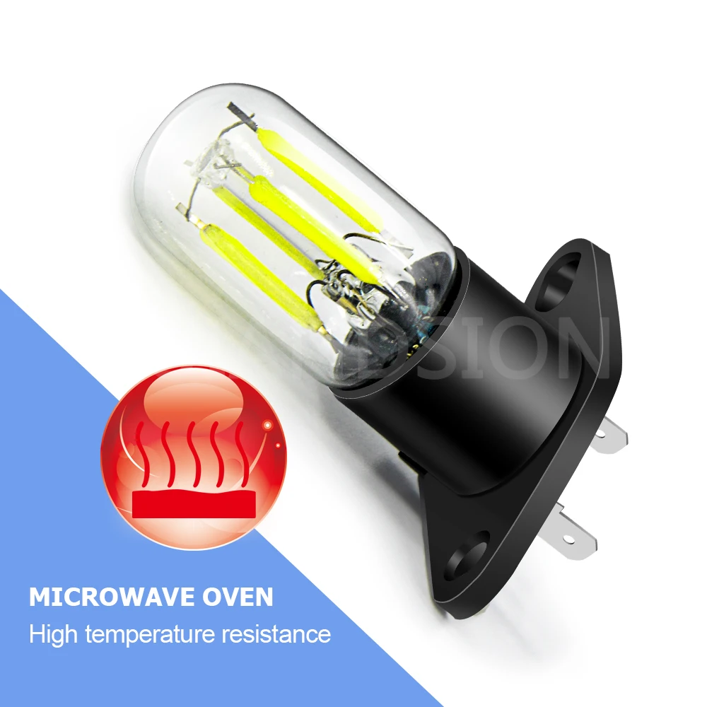 1PC T170 Household AC220-250V 20W LED Microwave Oven Lighting Bulb Small Appliance Bulb For Oven Stove Refrigerator With Base