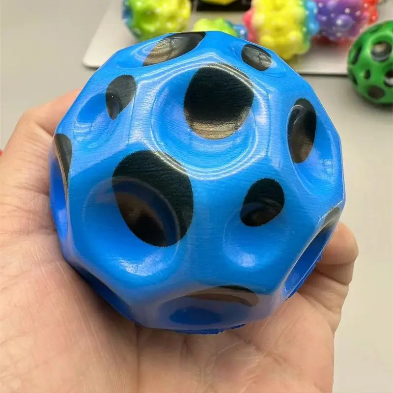 Pelota antiestrés para niños, pelota que rebota de alta resistencia extrema, pelota antiestrés de goma antigravedad de PU, juguetes para niños, juegos de fiesta en interiores y exteriores