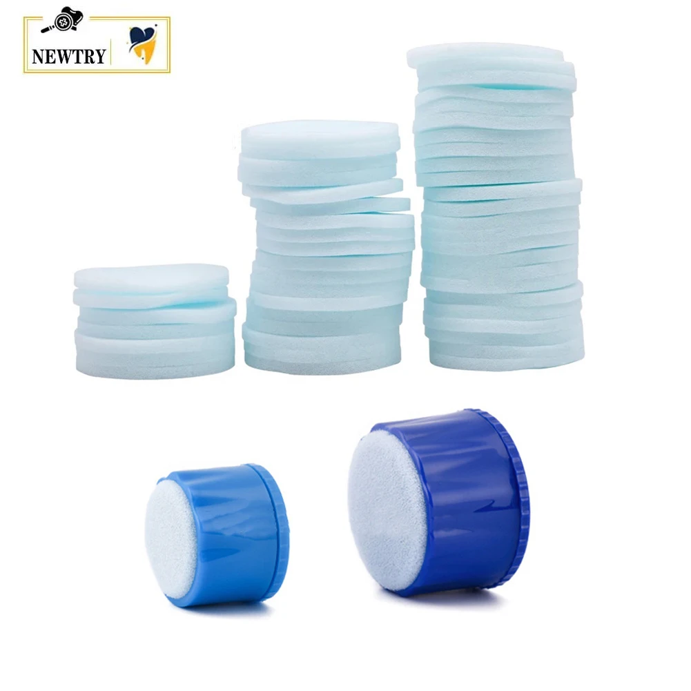 2Pcs Dental Endo Files Clean Stand Organizer Foam Sponge Holder With Disposable Sponge Pads Root Canal File Drills Consumable