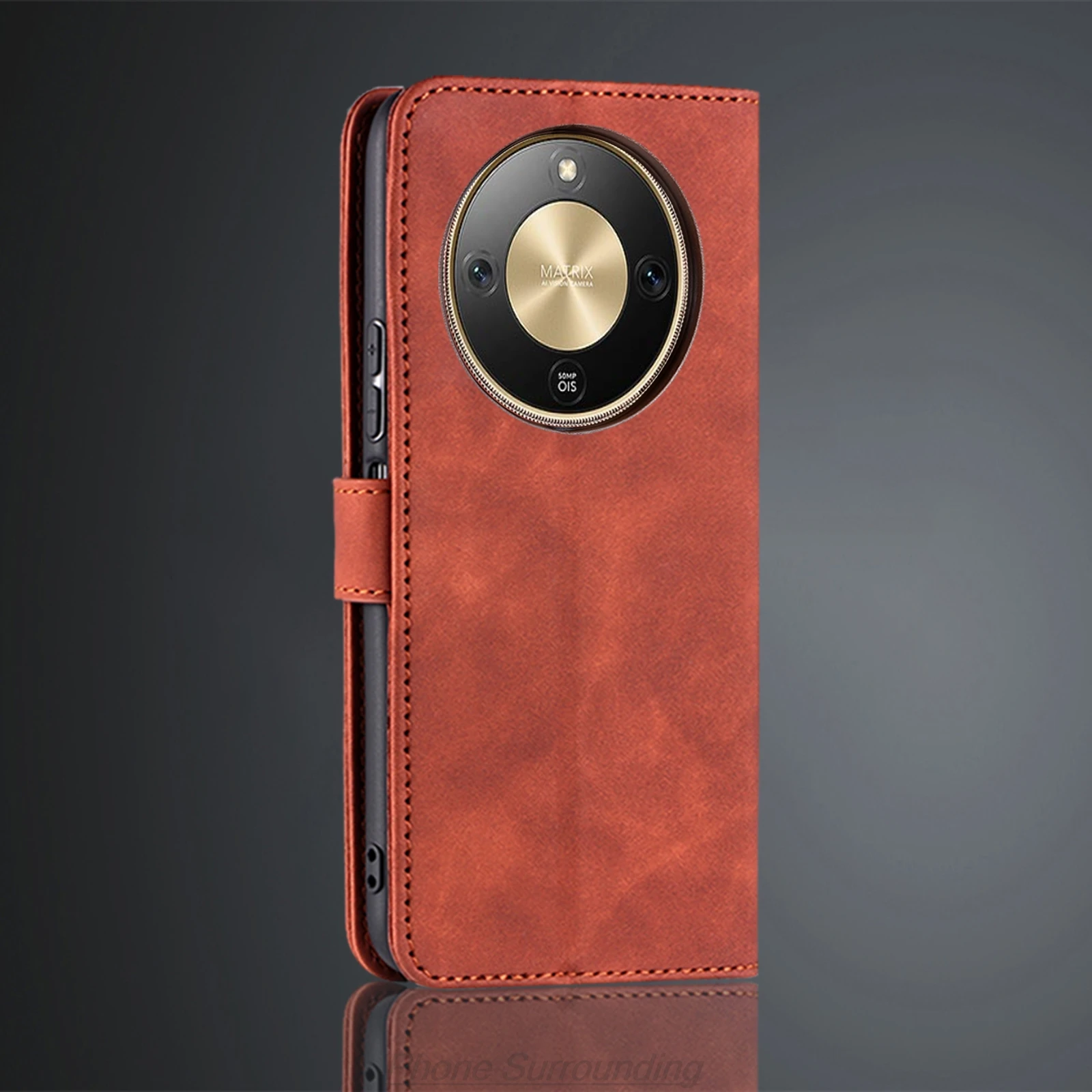 Etui portfel z przegródkami na karty do Huawei Honor Magic 8 lite / Magic8 lite, skórzane etui z klapką, pokrowiec na telefon, capa fundas Coque — zdjęcie produktu 3