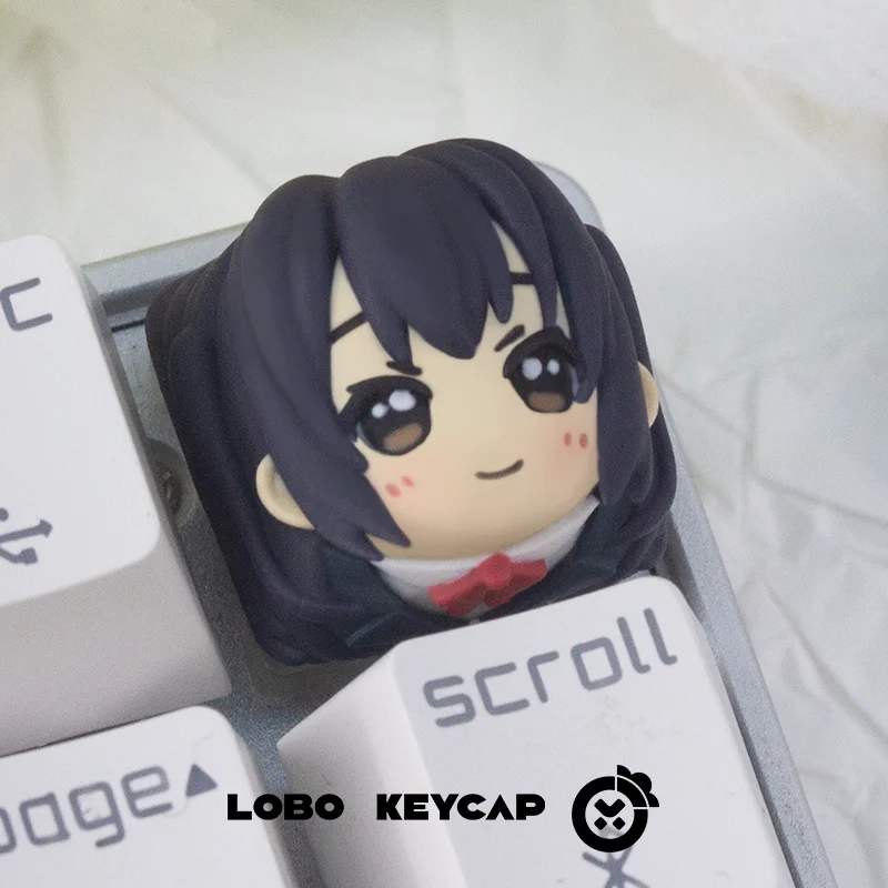 K‑ON! Anime Peripherals Hirasawa Yui & Akiyama Mio Personalized Resin ESC Keycap, Mechanical Keyboard Decor Otaku Surprise Gift view 5