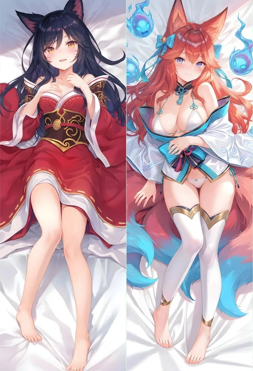 

Anime LOL Ahri The Rogue Assassin K/DA Cosplay Dakimakura Pillow Case Hugging Body Prop