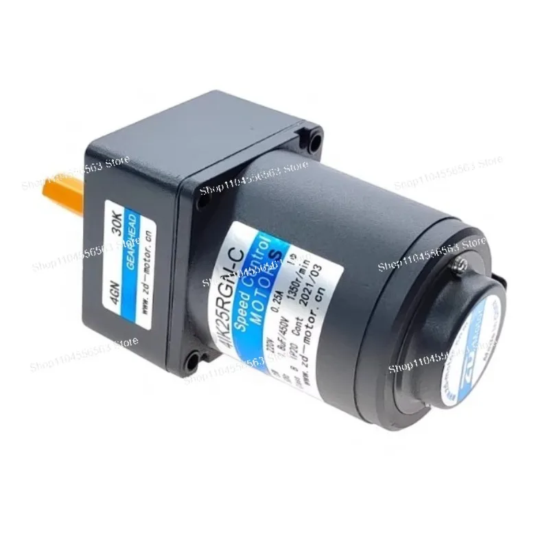 25W 220V AC Mini Gear Reduction Motor 4IK25RGN-C with 4GN3K-4GN18K Gearbox Speed Reducer for Conveyor Automation Equipment