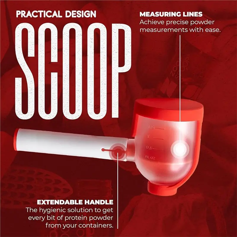 ABMR-Protein Powder Scoop 2Pcs Funnel No Spill, Easy Bottle Filling 70Ml And 25Ml Set - view 5