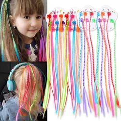 Colorful Hair Extensions Cute Hair Accessories Colorful Braids Gripping Clip DIY Hair Clips Stage performance