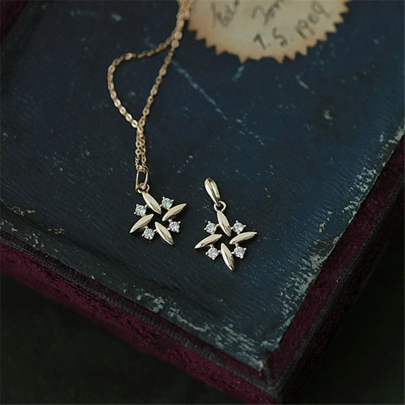 

Korean Style Minimalist Geometric Pendant Necklace For Women S925 Pure Silver Electroplating 14K Gold Charm Student Jewelry