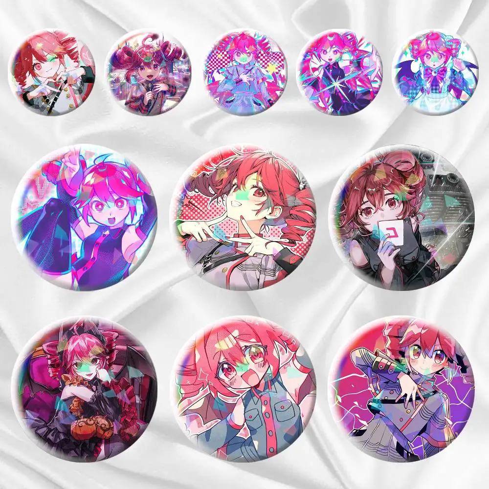 

Teto Cute Anime Girl 75mm 44mm 25mm Brooch Backpack Hat Pins Accessories Toys Badge