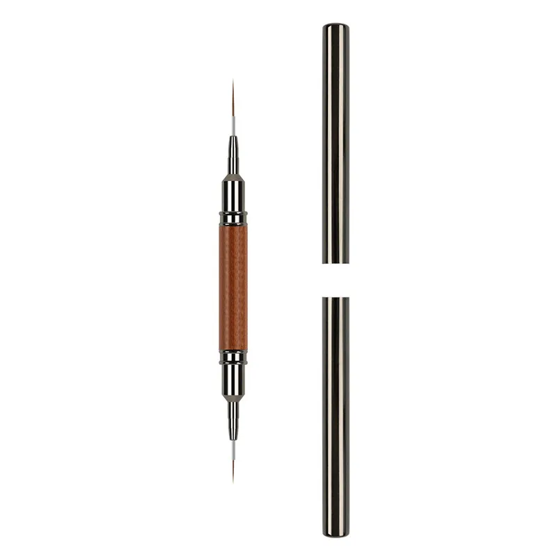 Cabeça dupla alça de sândalo arte forro diy pintura escova linhas de desenho listra flor pintura caneta uv gel escova