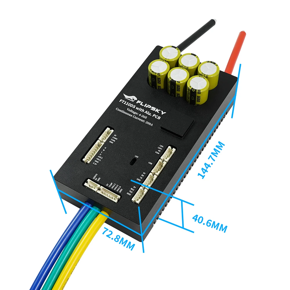 

Flipsky FT110DS ESC 110V 200A With Aluminum Enclosure NON-VESC For Electric Skateboard Ebike Speed Controller Electric Scooter