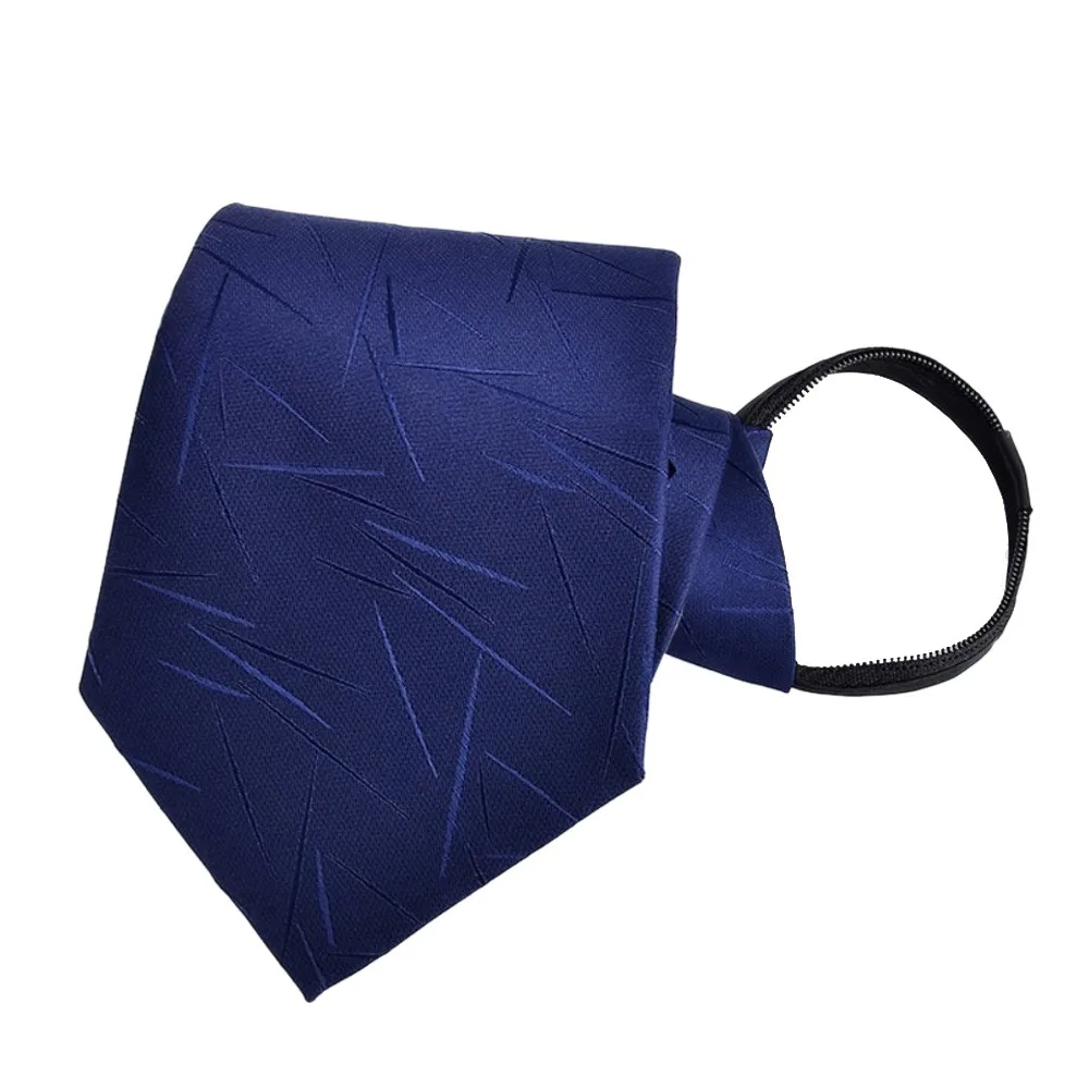 ربطة عنق أنيقة للرجال مخططة باللون الأزرق والأسود قابلة للتعديل هدايا ربطة عنق لحفلات الزفاف والعريس