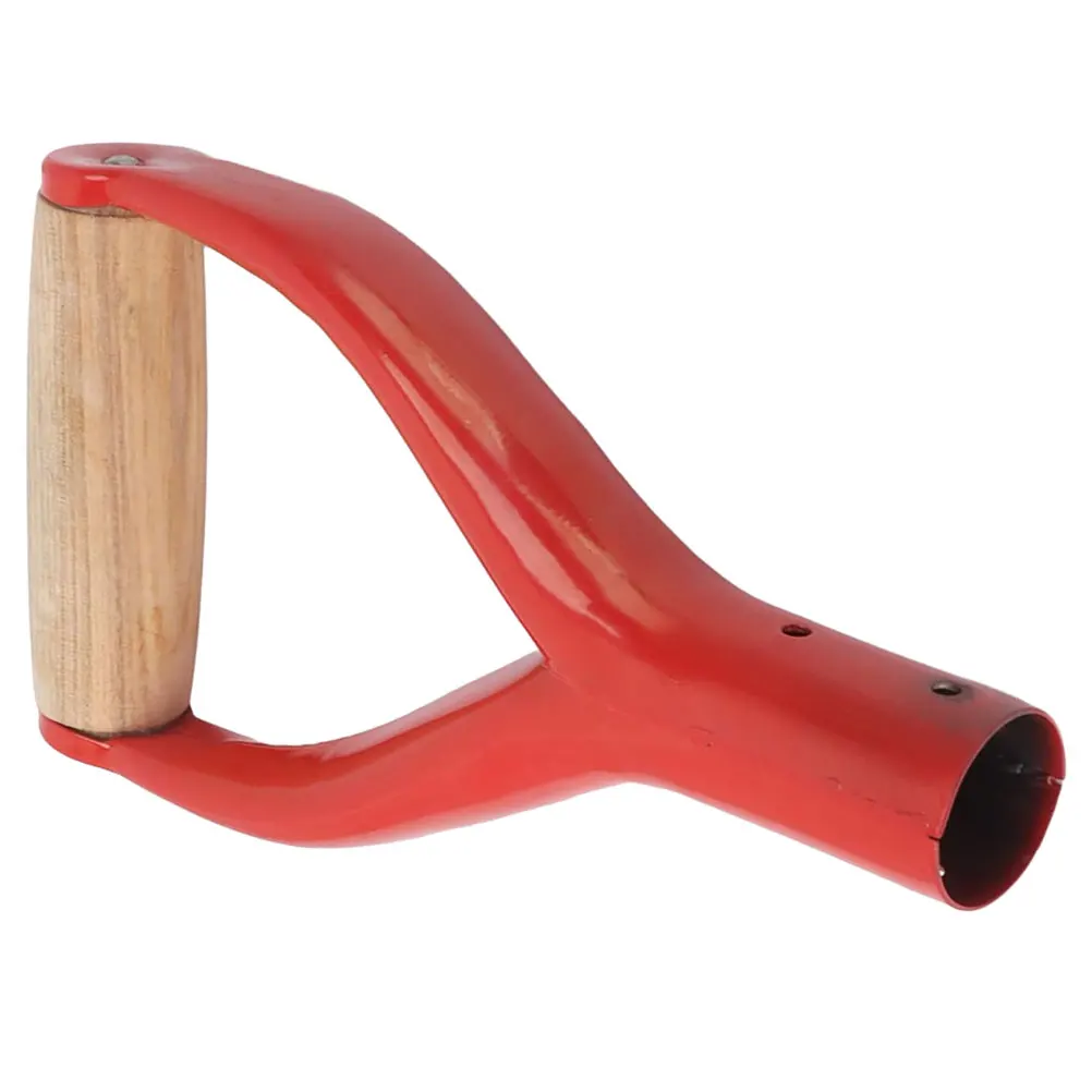 

Y Shaped Iron H Shovel 3 1cm Inner Diameter Red Model Wood Plastic Durable Spade H Digging Tool Replacement