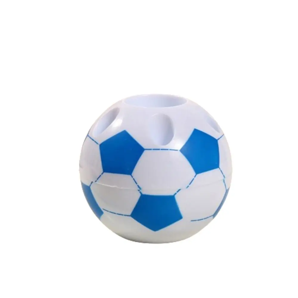 

Cute Football Shape Pen Holder Round Creative Stationery Container Cartoon Classic Pen Organizer Desk Accessories Box