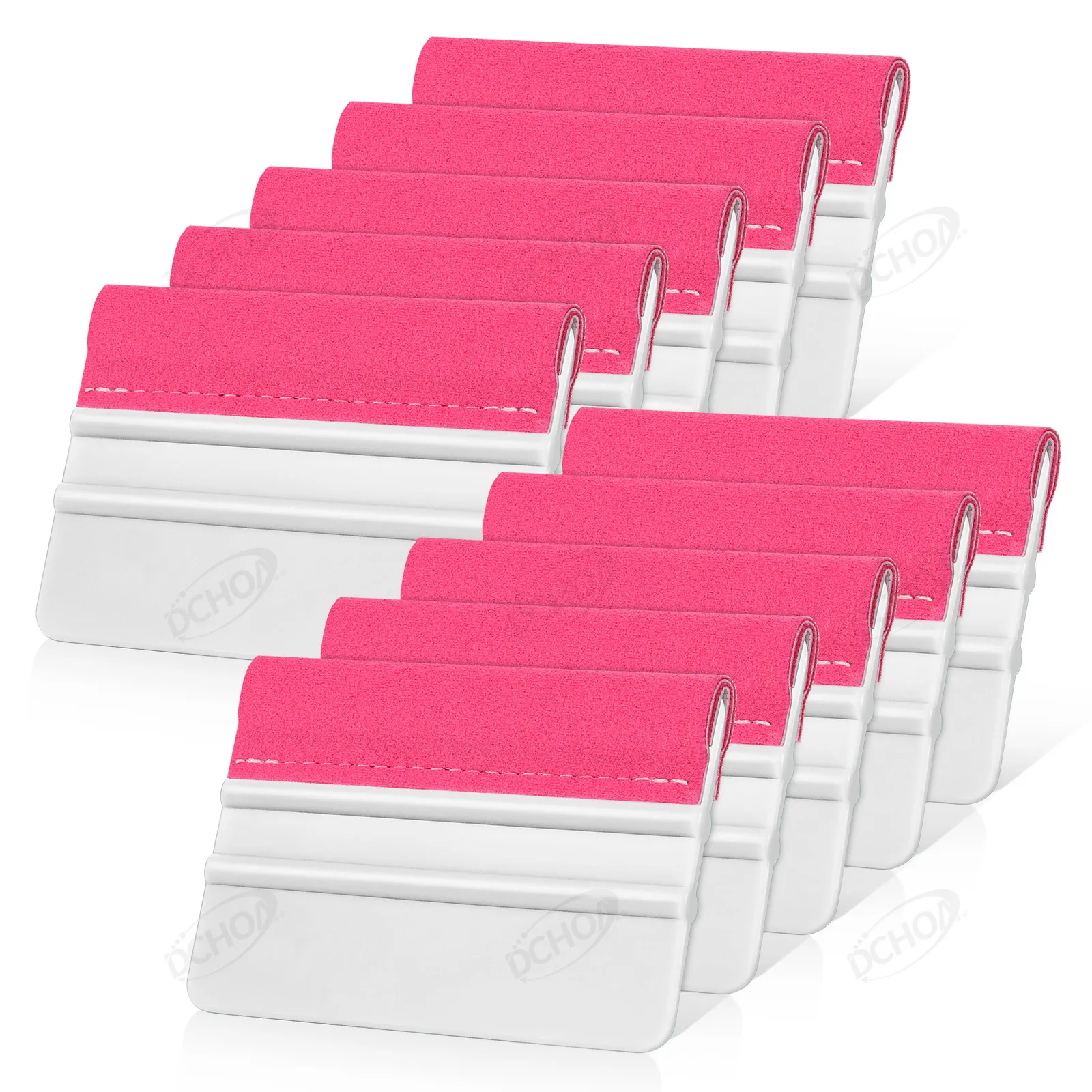 DCHOA High Performance Double Layer Felt Squeegee Window Tint Tool No Scratch Vinyl Wrap Scraper for Car Carbon Fiber Film