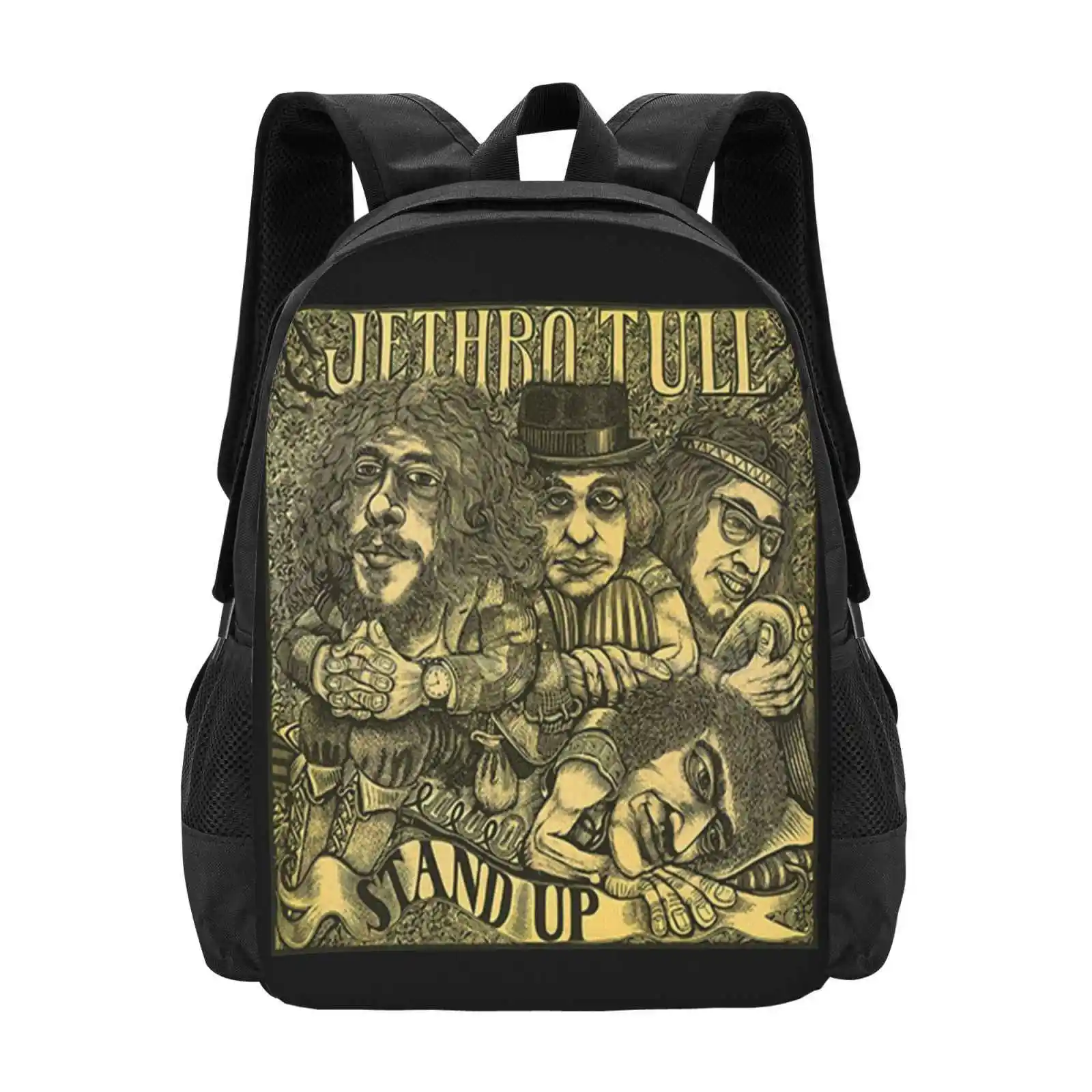 

Stand Up Hot Sale Schoolbag Backpack Fashion Bags Stand Up Jethro Tull Band Tour