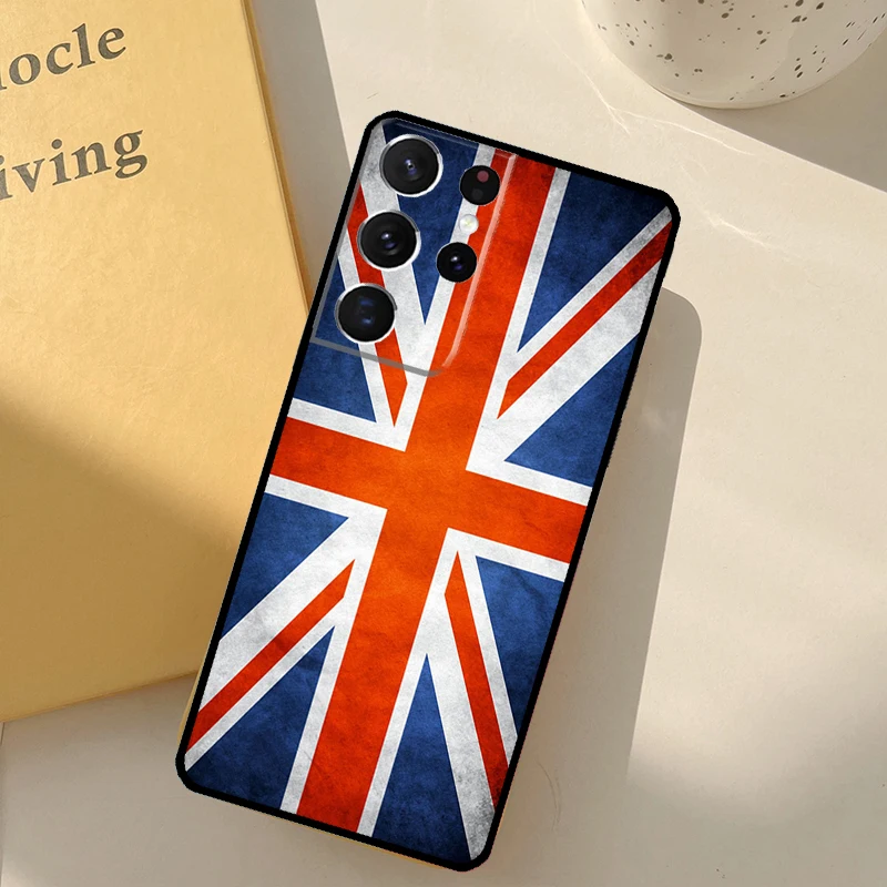 Union Jack British England UK Flag Case For Samsung Galaxy S21 S22 Ultra S20 FE S8 S9 S10 Note 10 Plus Note 20 Ultra Cover