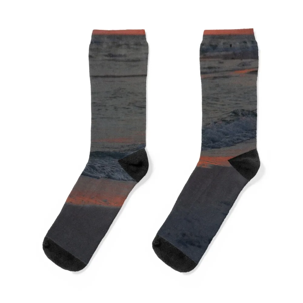 

Red Sky Blue Sea Socks Antiskid soccer funny gift ankle FASHION Girl'S Socks Men's