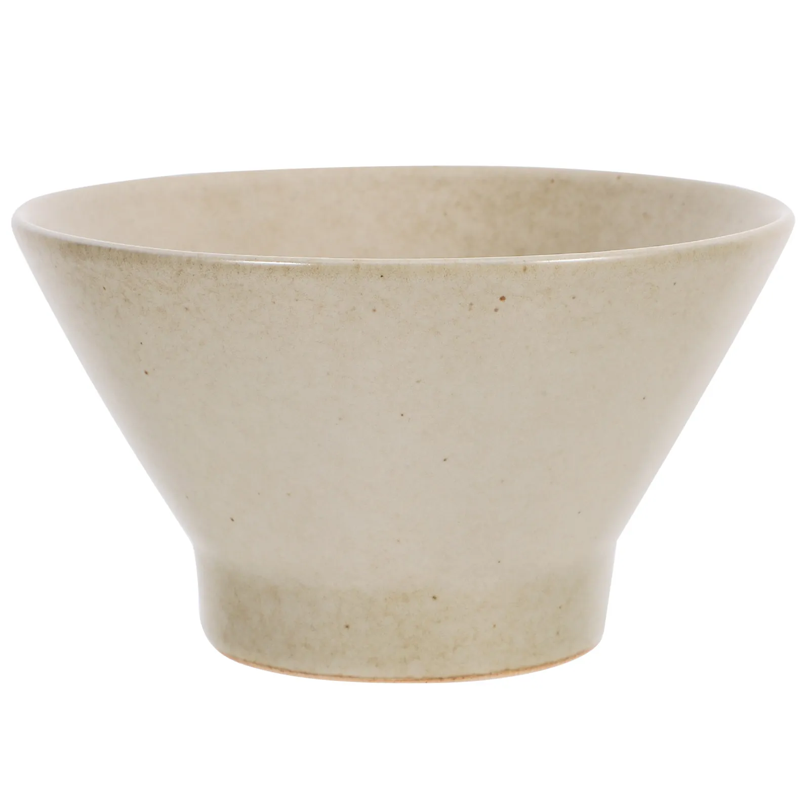 Juego de 1 tazón de cerámica tradicional de Asia Oriental con borde de bambú, tazón para mezclar ensalada, para servir sushi, fideos, frutas y postres